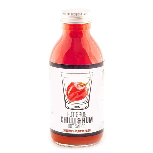 Hot Grog 150ml -  Chilli Mash Company -  Chilli & Rum Hot Sauce