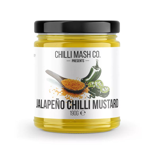 Jalapeño Chilli Mustard 190ml - Chilli Mash Company -  A Spicy Dijon Mustard