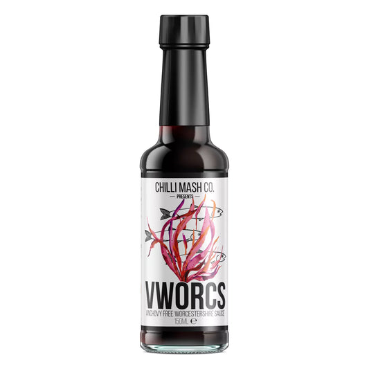 VWorcs Anchovy Free Worcestershire Sauce 150ml - Chilli Mash Company