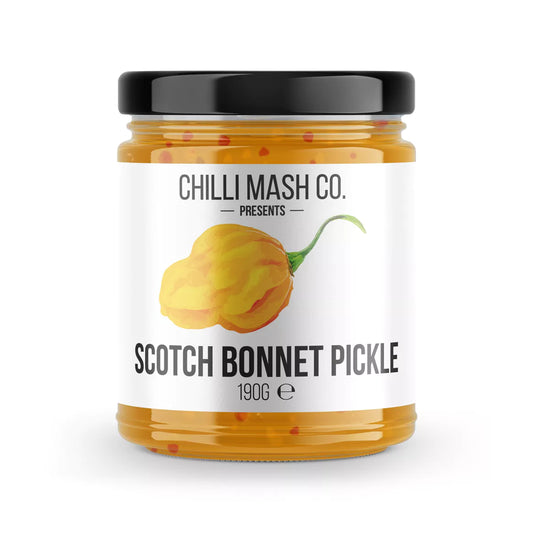 Scotch Bonnet Chilli Pickle 190ml - Fermented Indian Style Chilli Pickle - British Made