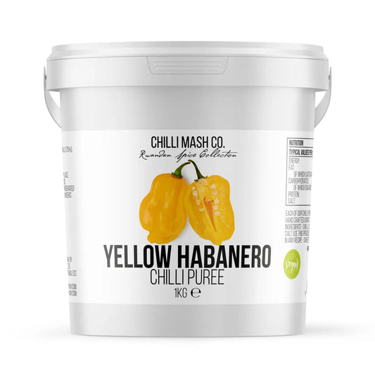 Yellow Habanero Chilli Puree - 1kg - Chilli Mash Company