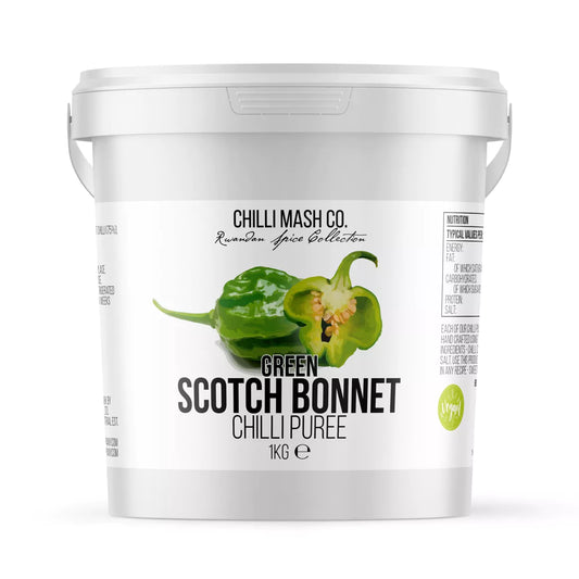 Green Scotch Bonnet Chilli Puree 1kg -  Chilli Mash Company