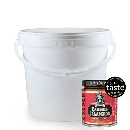 Catering Bucket Red Candied Jalapenos - 3kg - Haynes